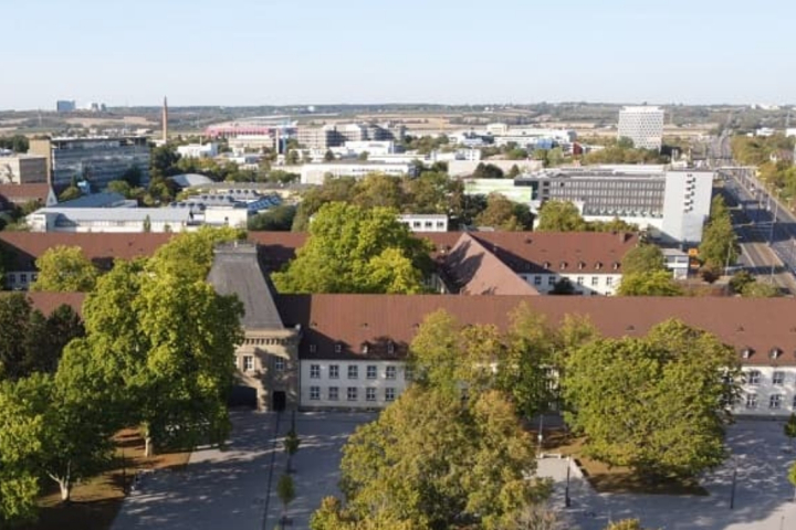Vogelschaubild von Mainz