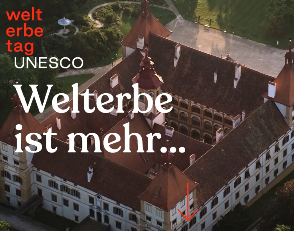 Luftaufnahme eines Schlosses