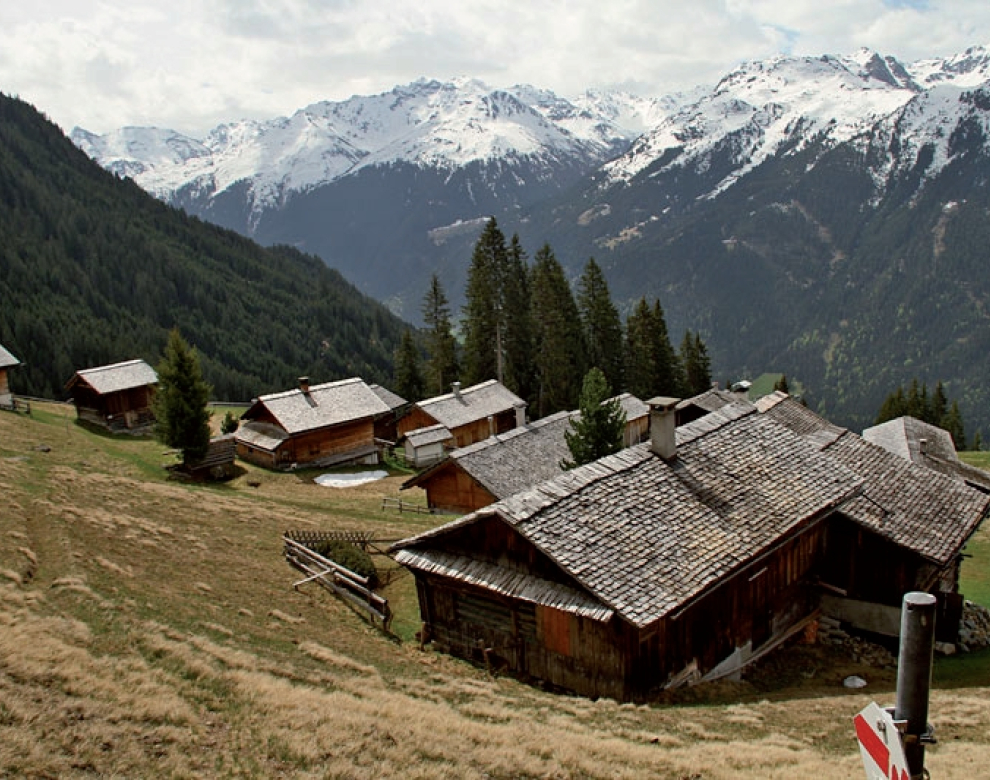 Häuser im Gebirge